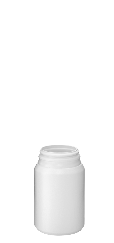 Tablet jar 100ml 43HG HDPE white